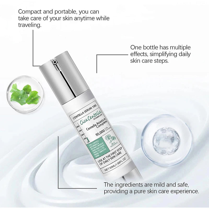 Centella Asiatica Microneedle Essence Plant Extract Moisturizing Essence Refined Smooth Skin Nourishing Revitaliz Daily Skincare
