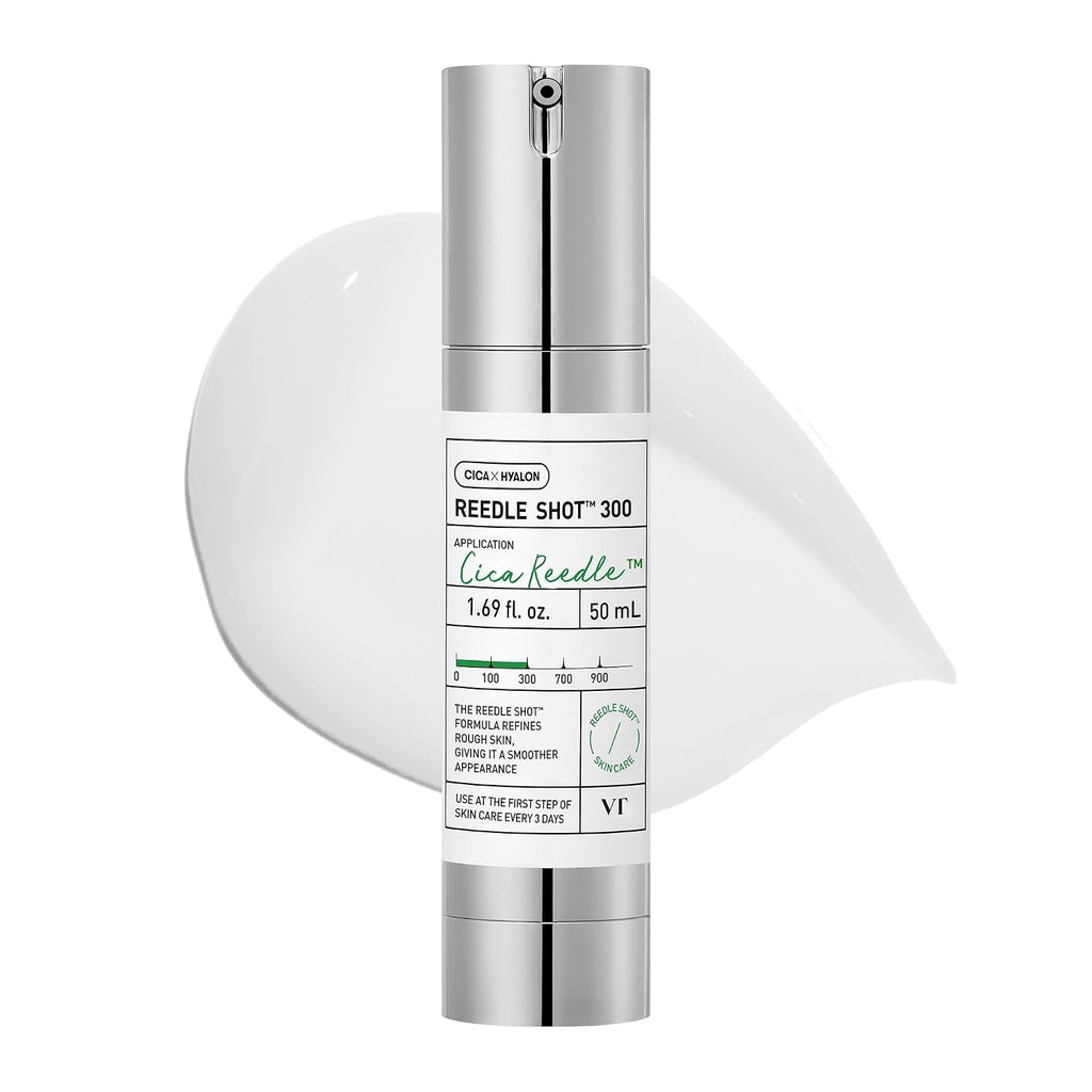 CICA Reedle Shot 300, Advanced Night Exosome, Microneedling Serum, Centella Asiatica, Hyaluronic Acid, Propolis, Soft Skin, Regeneration, Glass Skin, Korean Skin Booster 1.69Fl Oz (50Ml) | Spicule, Pore Care & Exfoliation, Exosome & Centella Asiatica, Glass Skin & Smooth Texture, 1.69 Fl Oz / 50Ml