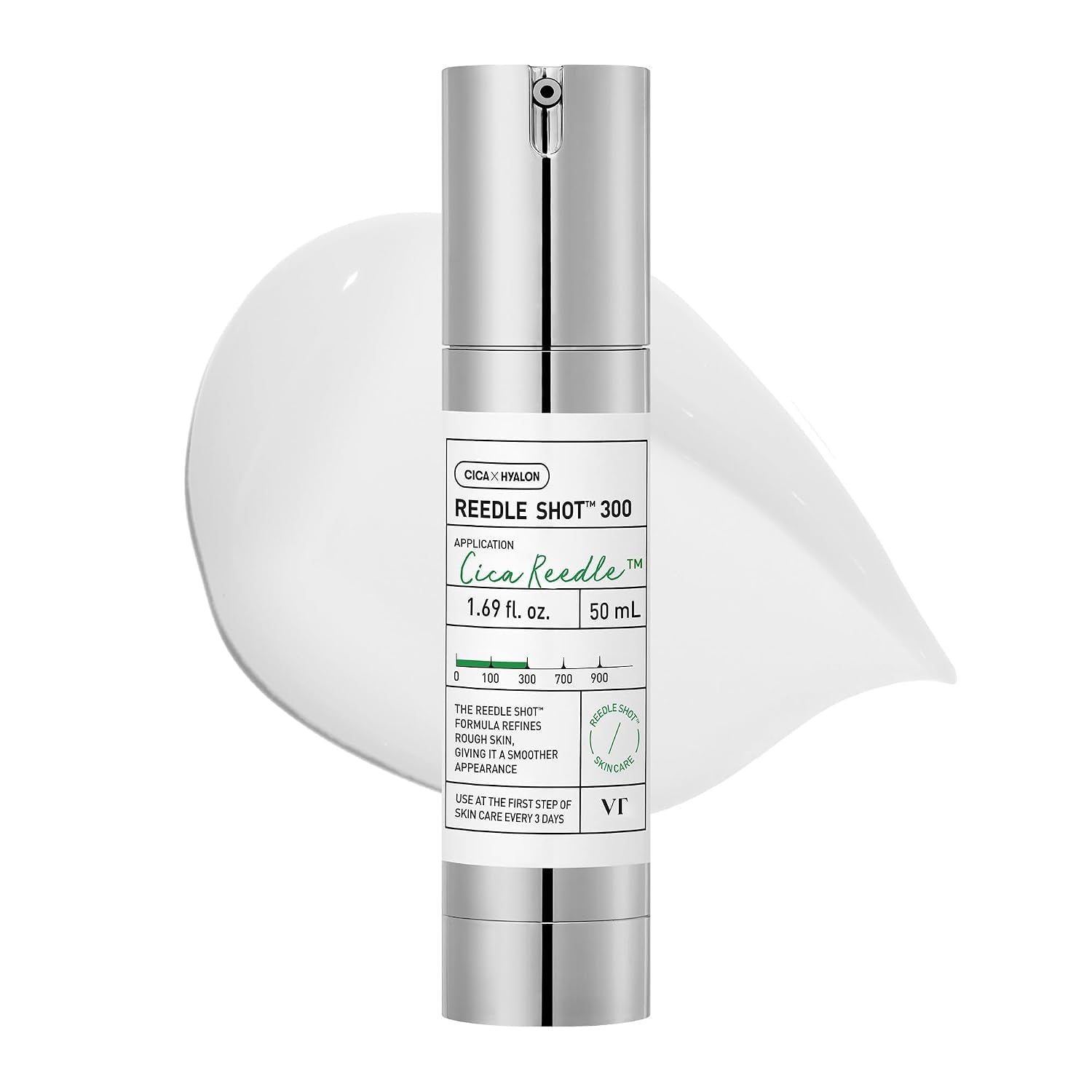 CICA Reedle Shot 300, Advanced Night Exosome, Microneedling Serum, Centella Asiatica, Hyaluronic Acid, Propolis, Soft Skin, Regeneration, Glass Skin, Korean Skin Booster 1.69Fl Oz (50Ml) | Spicule, Pore Care & Exfoliation, Exosome & Centella Asiatica, Glass Skin & Smooth Texture, 1.69 Fl Oz / 50Ml